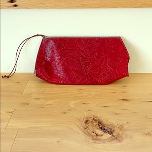 Red Leather Clutch